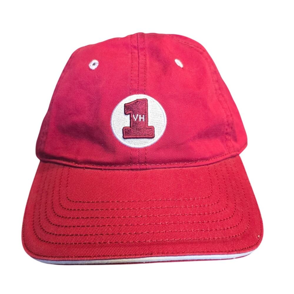 Vintage VH1 music first red hoop and loop adjustable baseball cap